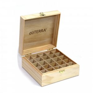 doterra logo engraved wooden box
